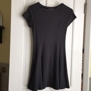 Black and gray stripped dress from Marshall’s